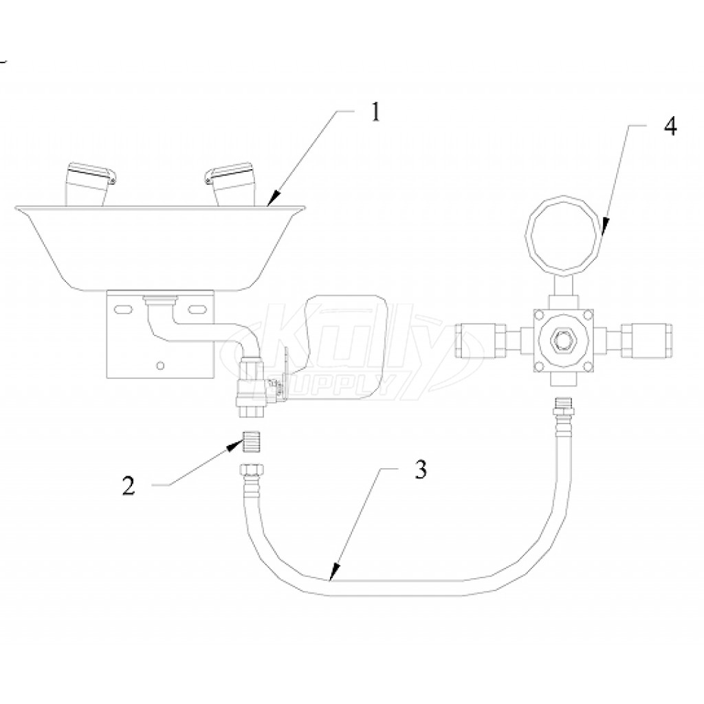Speakman SETWCU Eyewash/Mixing Valve Parts Breakdown