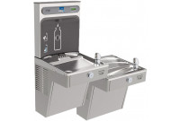 Elkay EZH2O LVRCGRNTL8WSK GreenSpec Filtered Vandal-Resistant Dual Drinking Fountain with Bottle Filler