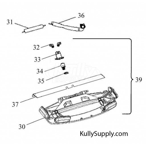 Oasis PG8AC SingleStation Drinking Fountain Parts Breakdown