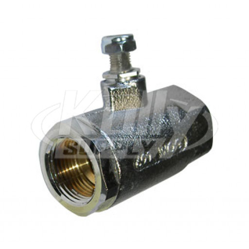 Haws 0006575890 Chrome-Plated Brass Stay-Open Ball Valve, 1" IPS