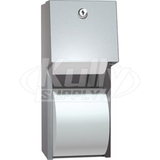 ASI 0030 Surface Mounted Dual Roll Toilet Paper Dispenser