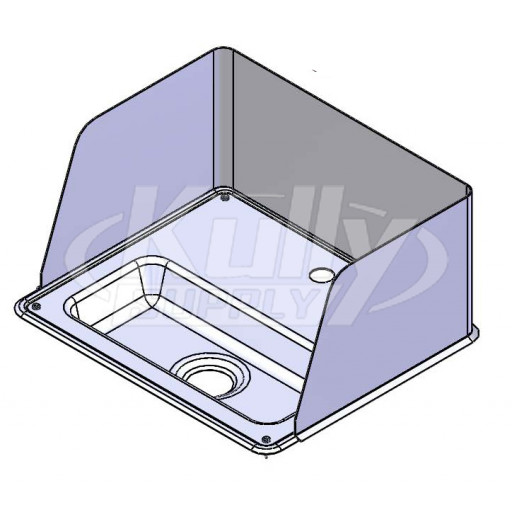 T&S Brass 010124-45 Drip Pan Assembly W/ Splash Guard