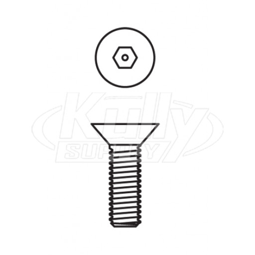 Acorn 0152-004-000 #8-32 X 3/8" Flat Head Allen W/Ctr Reject S.Stl Screw