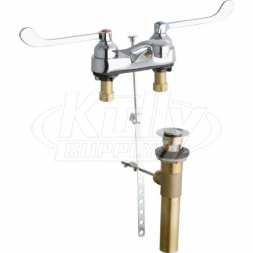 Elkay LK403T6 4" Centerset Lavatory Faucet, 2 Handle w/ Pop-Up