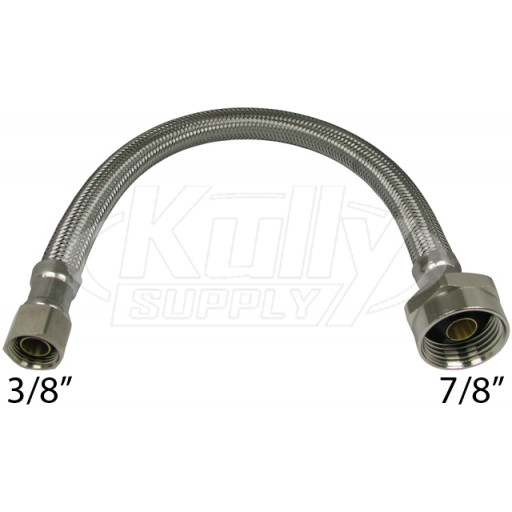 Stainless Steel Toilet Supply Line 12"