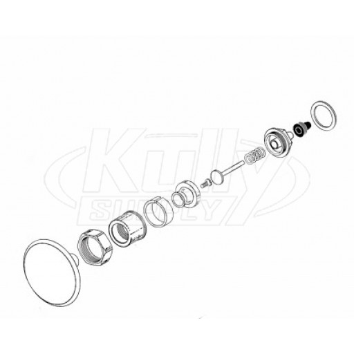 Sloan C-40-A Pedal Assembly (for 10-3/4" Wall Depth)