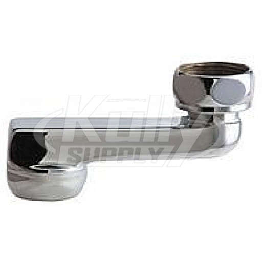 Chicago HCJKABCP 2-1/2" Offset Inlet Supply Arm with Integral Check  with 1/2" NPT Female Thread Inlet