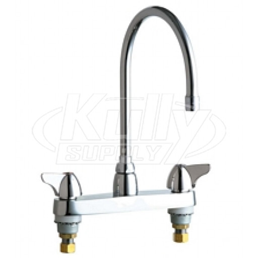 Chicago 1100-GN8AE3ABCP Hot and Cold Water Sink Faucet
