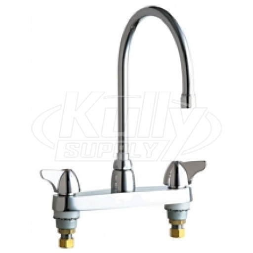 Chicago 1100-GN8AE3VPCABCP Hot and Cold Water Sink Faucet