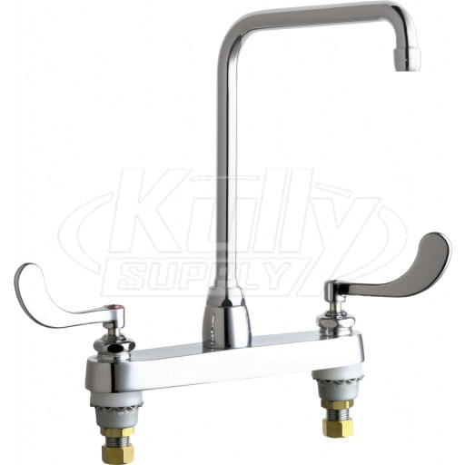 Chicago 1100-HA8-317ABCP Hot and Cold Water Sink Faucet