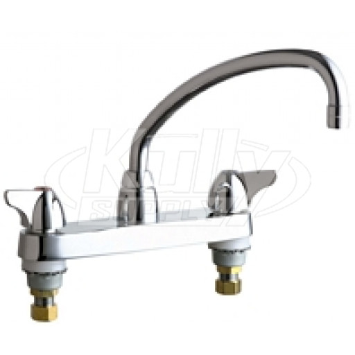 Chicago 1100-L9E35ABCP Hot and Cold Water Sink Faucet