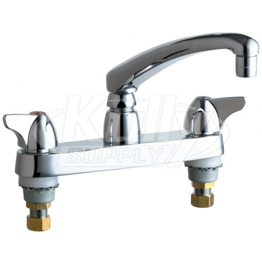 Chicago 1100-ABCP E-Cast Kitchen Sink Faucet, Cast Swing Spout