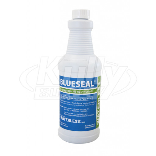 Waterless1114 BlueSeal Trap Liquid, 1 Quart Bottle