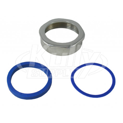 Zurn P6000-HN-CP Spud/Coupling Nut & Gaskets 1-1/2"