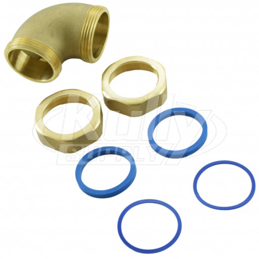 Zurn P6000-QE3-RB Elbow 1-1/2" Male x 1-1/2" Male (with Nut and Gaskets)
