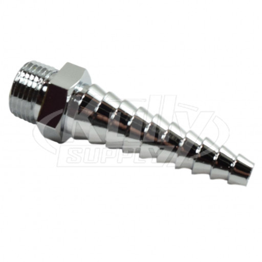 Chicago E7TJKCP 3/8" - 18 NPT Male Laboratory Serrated Nozzle Outlet