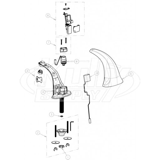 Chicago 116.706.AB.1 E-Tronic 40 Sensor Faucet Parts Breakdown