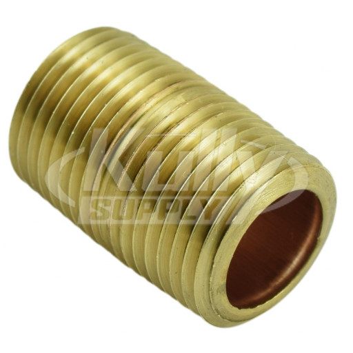 Bradley 113-006AL 3/8" Brass Close Nipple