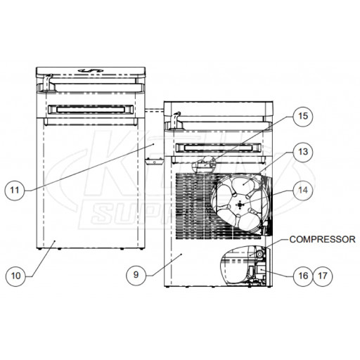 Haws 1202S Drinking Fountain Parts Breakdown