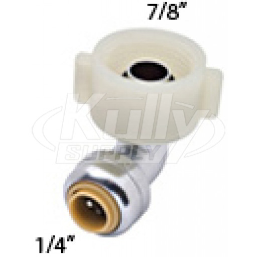 SharkBite U3537LF Toilet Elbow 1/4" SB x 7/8" - Lead Free