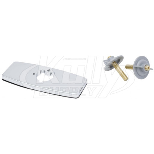 T&S Brass 013433-40 4" C/C Forged Deckplate, Chrome Plated