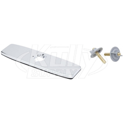 T&S Brass 013434-40 8" C/C Forged Deckplate, Chrome Plated