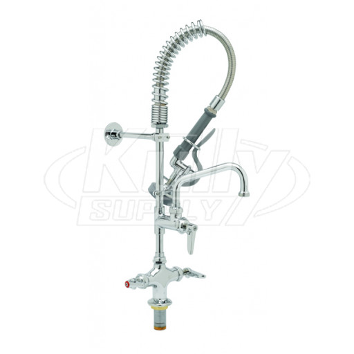 T&S Brass MPZ-2DLN-06 Single Hole Mini Pre-Rinse Unit With 6" Swing Nozzle