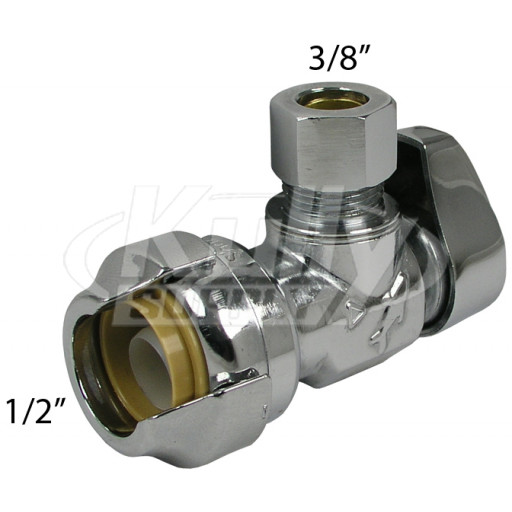 SharkBite 23036-0000LF Angle Stop 1/2" x 3/8" comp - Lead Free