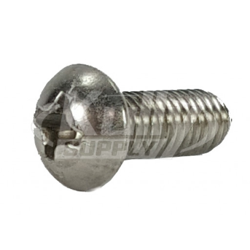 Acorn 0116-003-000 #10-32 X 1/2" Phillips Round Head S.Stl Screw