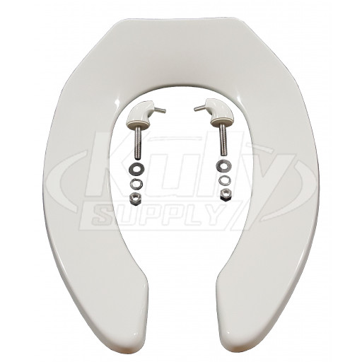 Zurn Z5955SS-EL White Elongated Open Toilet Seat