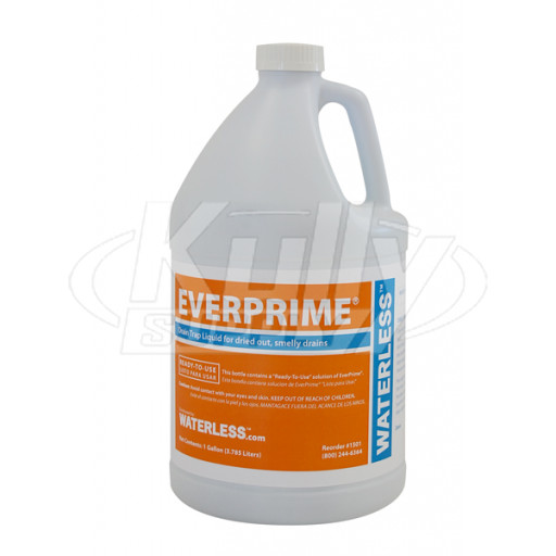 Waterless 1501 EverPrime Drain Trap Liquid, 1 Gallon Bottle