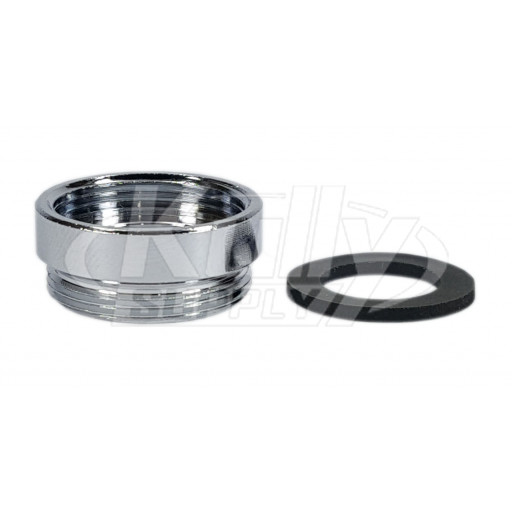 T&S Brass 017649-45 13/16-24Un Female X 55/64-27UN Male Adapter (Plated)
