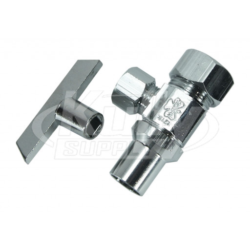 McGuire LFST09LK LF Angle Stop, 1/2 Nom Compression x 3/8