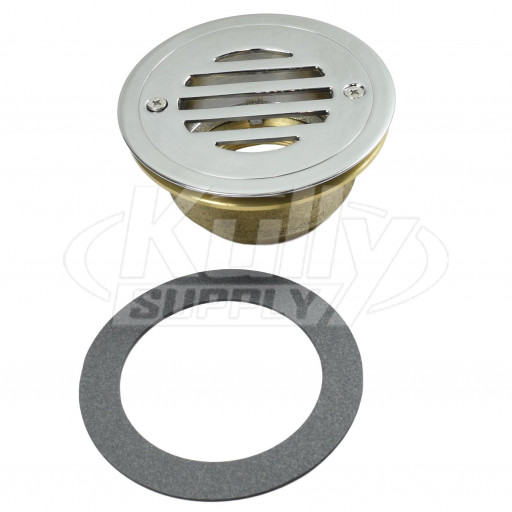 McGuire 1233A2 Flat Grid Urinal Strainer w/ 2" Adapter