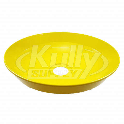 PLASTIC BOWL, EYE/FACEWASH, YELLOW