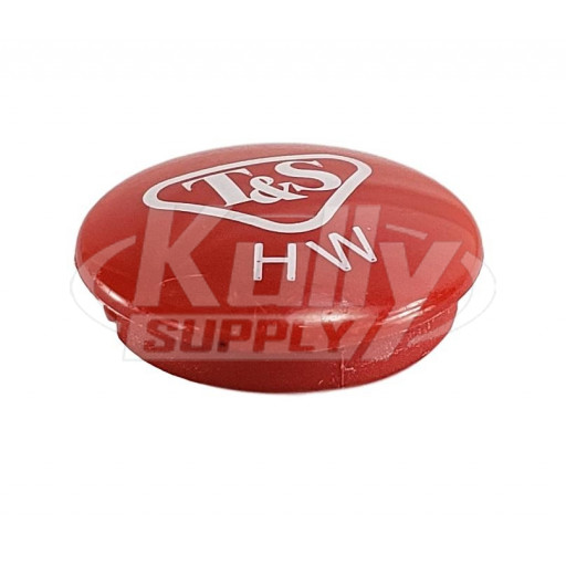 T&S Brass 001194-45NS Snap-In Index Button, Red (HW), T&S LOGO