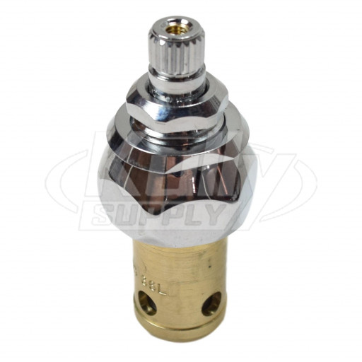 T&S Brass 006477-40NS Spindle Assembly, Quarter-Turn Eterna w/ Spring Check CWS Escutcheon Bonnet, LTC (Cold)