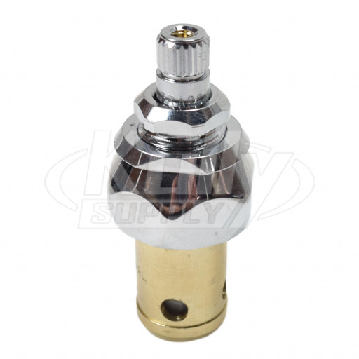 T&S Brass 006478-40NS Spindle Assembly, Quarter-Turn Eterna w/ Spring Check, CWS Escutcheon Bonnet, RTC (Hot),