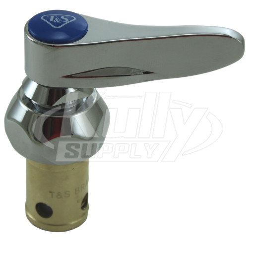 T&S Brass 019639-40 Eterna Cartridge, RTC w/ Spring Check, Lever Handle, Screw, & Index (Blue)
