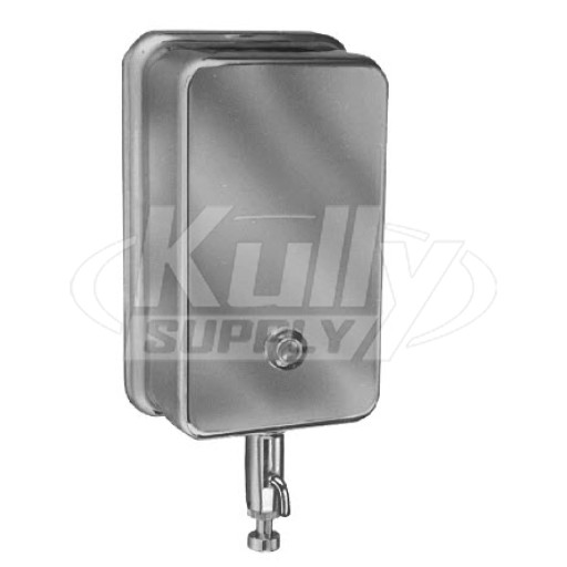 Bradley 655-000000 Surface-Mounted Veritcal Tank & Valve Soap Dispenser
