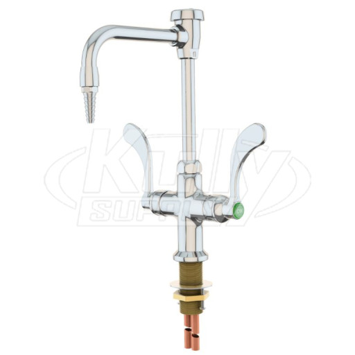 WaterSaver L414VB-BH Deck Mount Mixing Faucet with Vacuum Breaker and Wrist Blade Handles