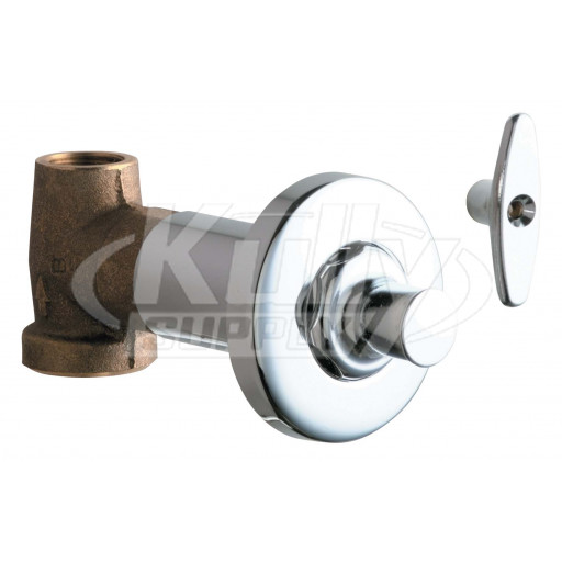 Chicago 1771-ABCP Concealed Straight Valve with Loose Key