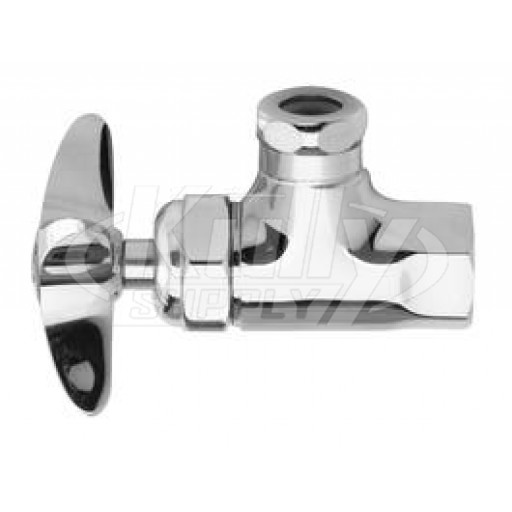 Fisher 1790-1 Polished Chrome Angle Stop 1/2"M x 1/2"F