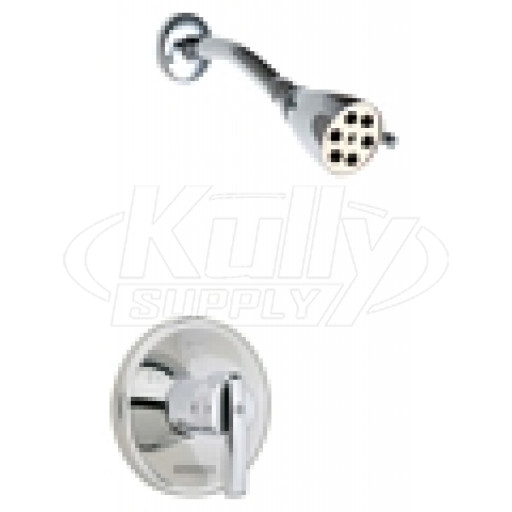 Chicago 1902-TK600CP Shower Valve Trim Kit w/ 600-A Showerhead