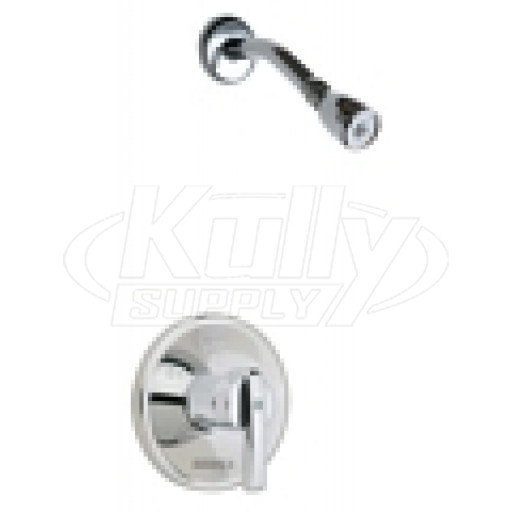 Chicago 1902-TKCP Shower Valve Trim Kit w/ 620-A Showerhead