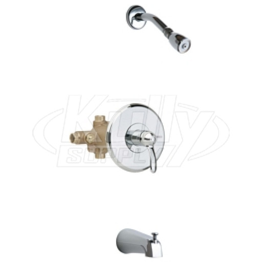 Chicago 1905-CP Thermostatic Tub and Shower Valve