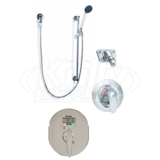 Bradley 1C-HD-B24 Built-in Shower with Concealed Supplies