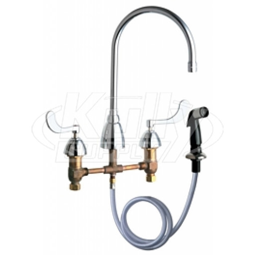 Chicago 200-AGN8AE3-317XKCP Kitchen Faucet w/ SIde Spray