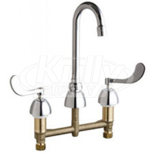 Chicago 201-AGN1AE3-317AB Concealed Hot and Cold Water Sink Faucet