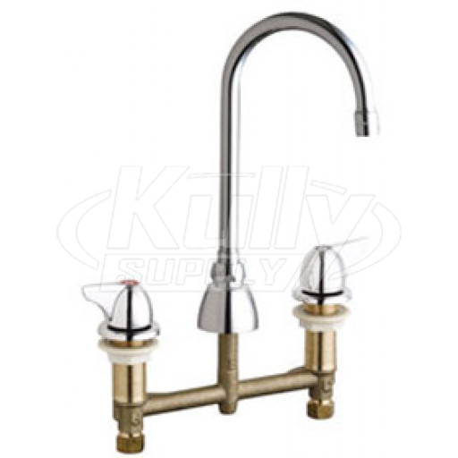 Chicago 201-AGN2AE3-1000AB Concealed Hot and Cold Water Sink Faucet